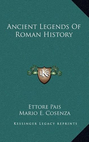 Cover image for Ancient Legends of Roman History