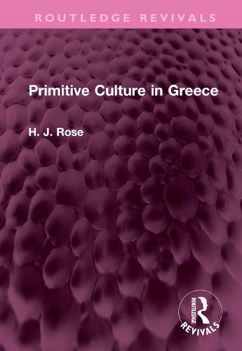 Cover image for Primitive Culture in Greece