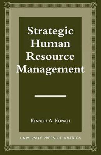 Cover image for Strategic Human Resource Management