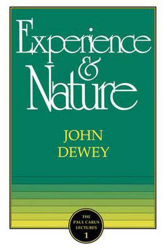 Cover image for The Experience and Nature