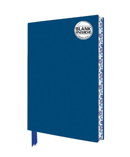 Cover image for Mid Blue Blank Artisan Notebook (Flame Tree Journals)