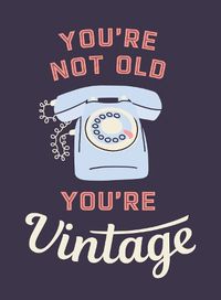 Cover image for You're Not Old, You're Vintage