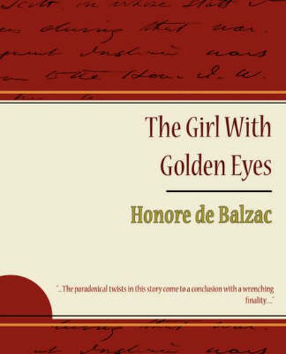 Cover image for The Girl with Golden Eyes - Honore de Balzac