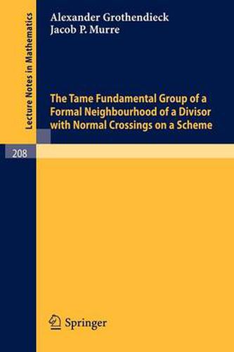 The Tame Fundamental Group of a Formal Neighbourhood of a Divisor with Normal Crossings on a Scheme