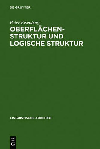 Cover image for Oberflachenstruktur und logische Struktur