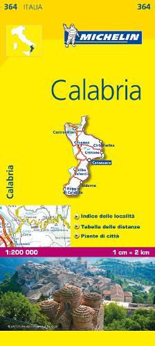 Cover image for Calabria - Michelin Local Map 364: Map