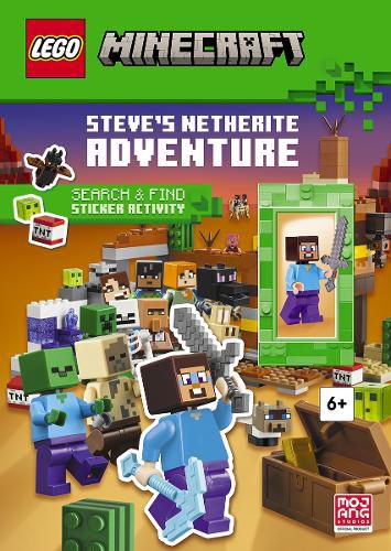 Cover image for LEGO Minecraft: Steve's Netherite Adventure