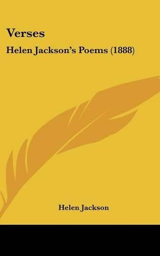 Cover image for Verses: Helen Jackson's Poems (1888)