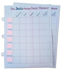 Cover image for Dodo Pad Weekly Wipe-Clean Menu / Meal Planner