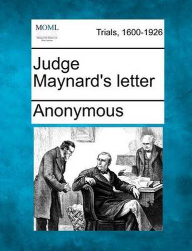 Cover image for Judge Maynard's Letter