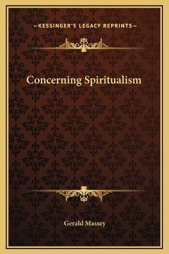 Concerning Spiritualism