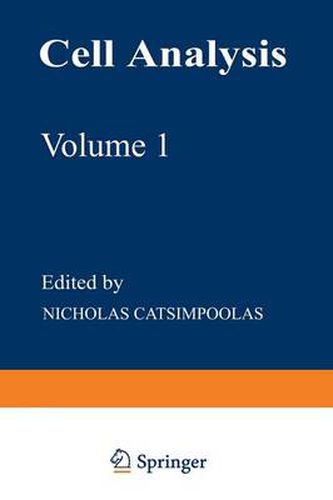 Cover image for Cell Analysis: Volume 1