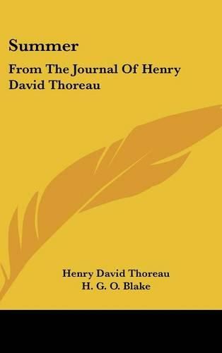 Cover image for Summer: From the Journal of Henry David Thoreau