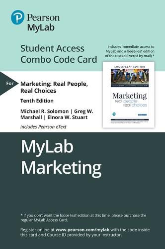 Mylab Marketing with Pearson Etext -- Combo Access Card -- For Marketing: Real People, Real Choices