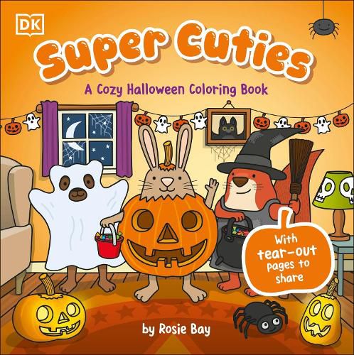Cover image for Super Cuties: A Cozy Halloween Coloring Book