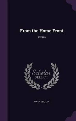Cover image for From the Home Front: Verses