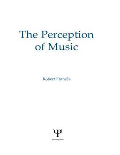 Cover image for The Perception of Music