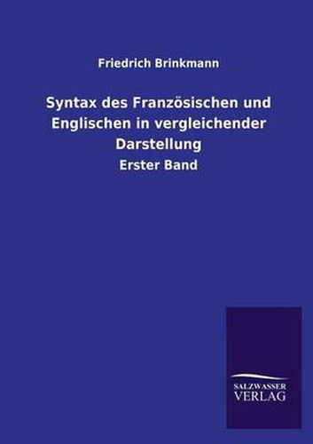 Cover image for Syntax Des Franzosischen Und Englischen in Vergleichender Darstellung