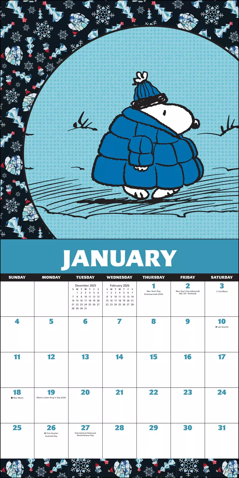 Peanuts (R): Snoopy 2026 Wall Calendar