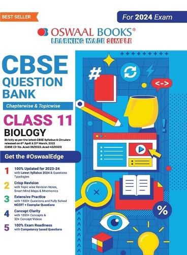 Cover image for Oswaal CBSE Class 11 Biology Question Bank (2024 Exam)