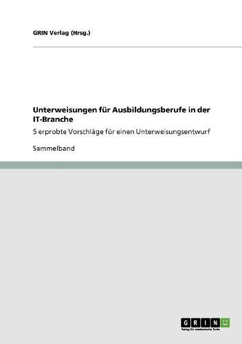 Cover image for Unterweisungen F r Ausbildungsberufe in Der It-Branche