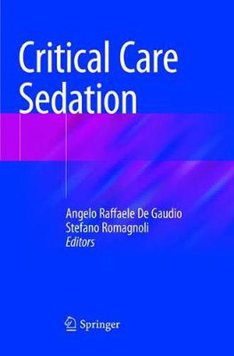 Cover image for Critical Care Sedation