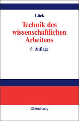 Cover image for Technik des wissenschaftlichen Arbeitens