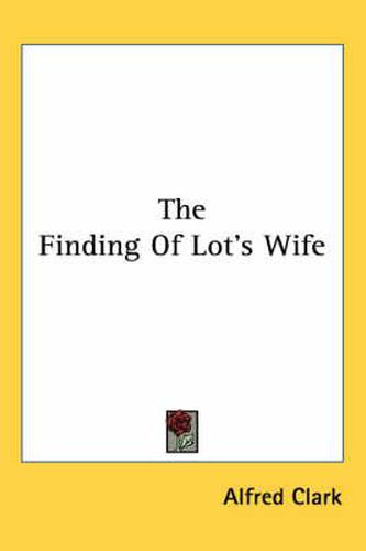 Cover image for The Finding of Lot's Wife