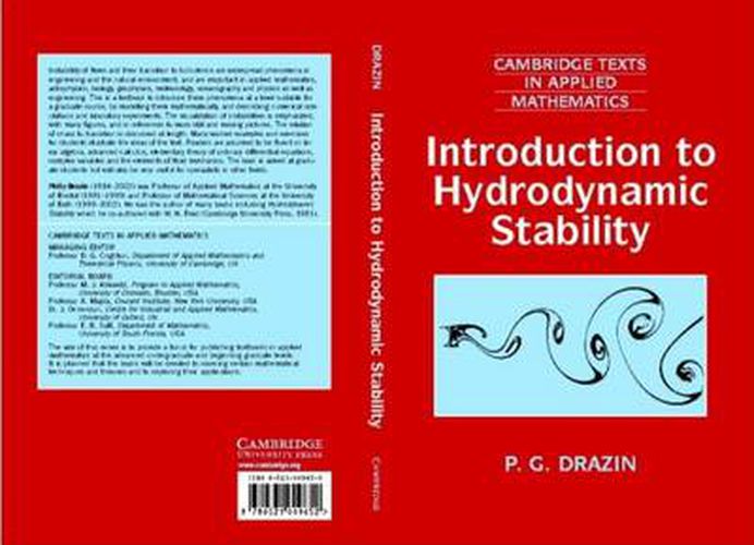 Cover image for Introduction to Hydrodynamic Stability