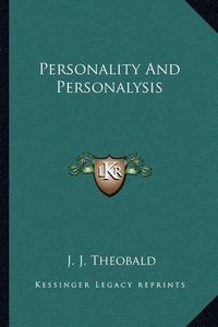 Cover image for Personality and Personalysis