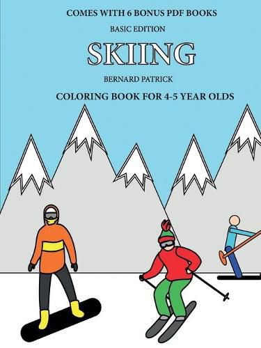 Cover image for Coloring Book for 4-5 Year Olds (Skiing)