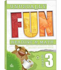 Cover image for Unusually Fun Reading & Math Workbook, Grade 3