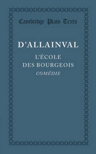 Cover image for L'Ecole des Bourgeois