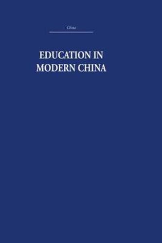 Cover image for Education in Modern China
