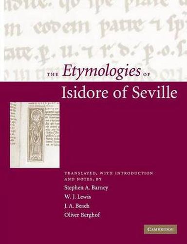 Cover image for The Etymologies of Isidore of Seville