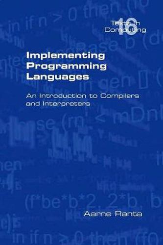 Cover image for Implementing Programming Languages. An Introduction to Compilers and Interpreters