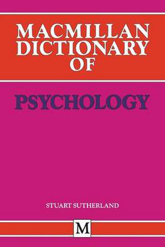 Macmillan Dictionary of Psychology