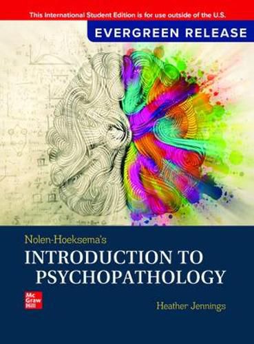 Cover image for Nolen-Hoeksema's Introduction to Psychopathology: 2025 Release ISE