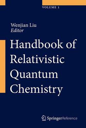 Cover image for Handbook of Relativistic Quantum Chemistry