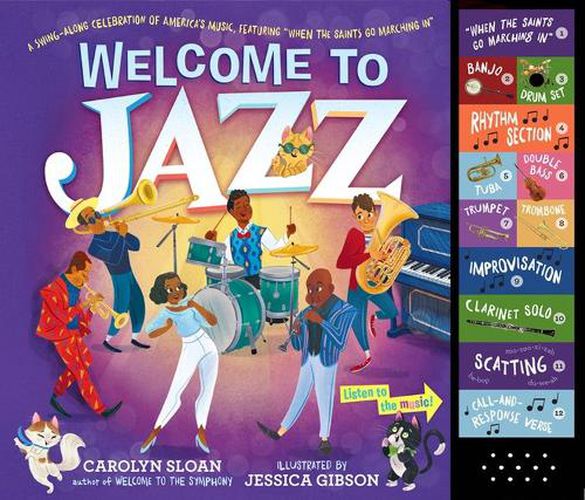 Cover image for Welcome to Jazz: A Swing-Along Celebration of America's Music, Featuring  When the Saints Go Marching In