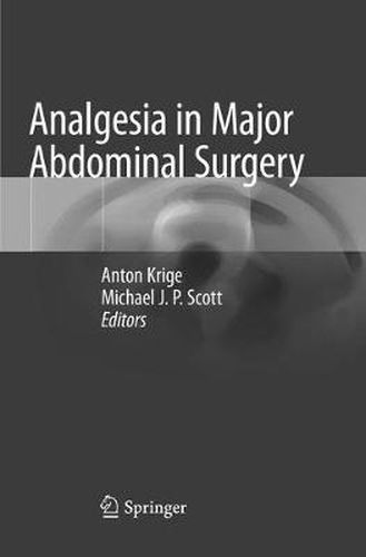 Cover image for Analgesia in Major Abdominal Surgery