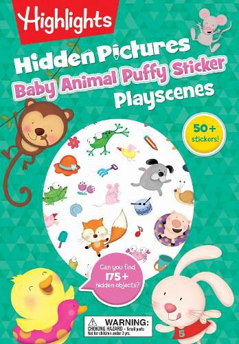 Cover image for Baby Animal Hidden Pictures Puffy Sticker Playscenes