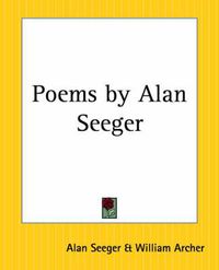 Cover image for Poems by Alan Seeger