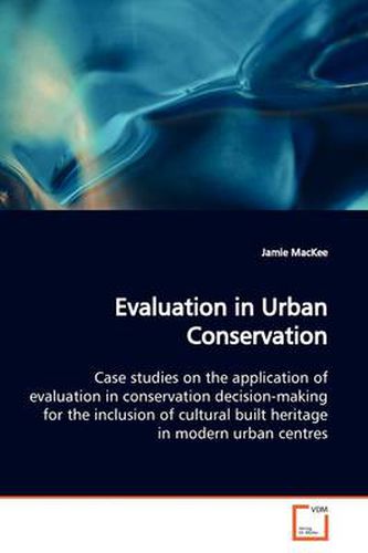 Cover image for Evaluation in Urban Conservation