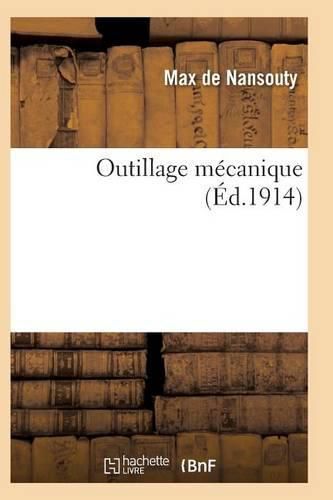 Cover image for Outillage Mecanique