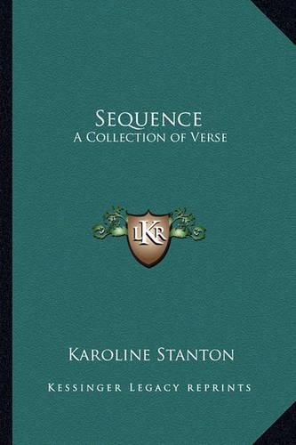 Cover image for Sequence: A Collection of Verse