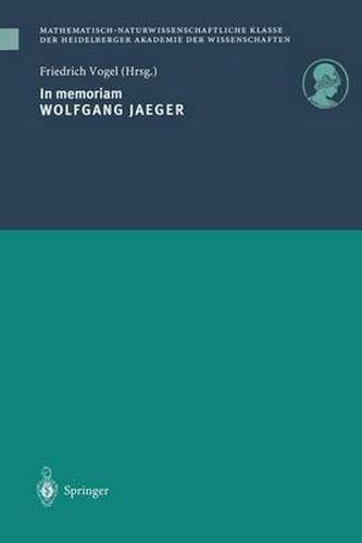 Cover image for In memoriam Wolfgang Jaeger