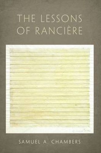 Cover image for The Lessons of Ranciere