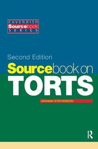 Cover image for Sourcebook on Tort Law 2/e