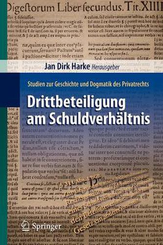 Cover image for Drittbeteiligung am Schuldverhaltnis: Studien zur Geschichte und Dogmatik des Privatrechts